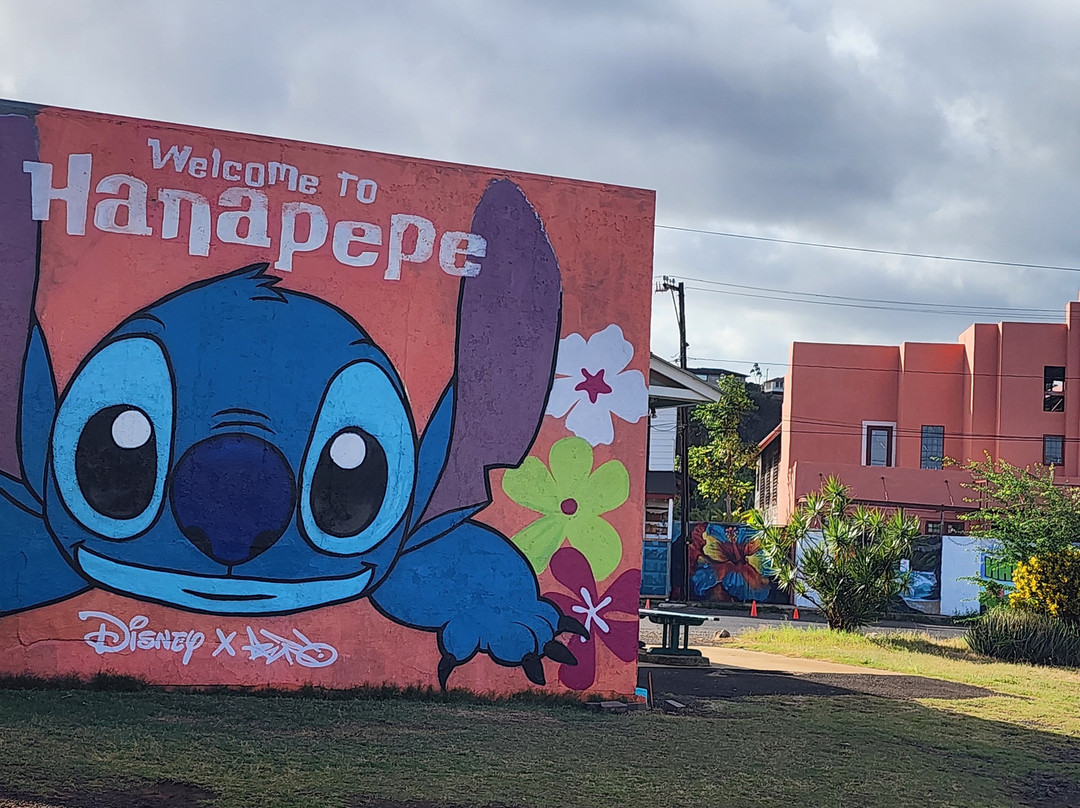 Lilo And Stitch Mural In Hanapepe, Kauai