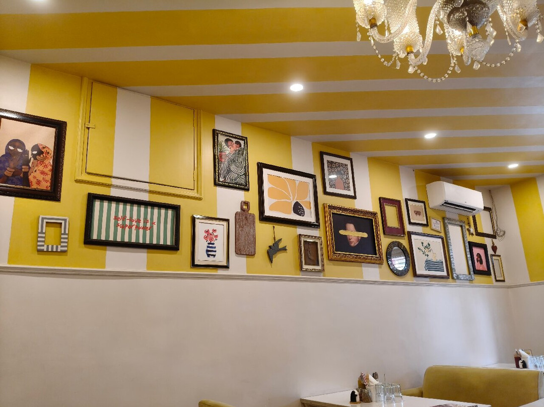 Behind Yellow Doors Diner