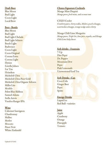 Chutes Restaurant & Bar