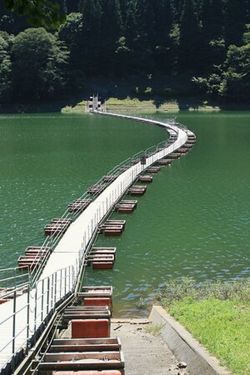 Tozura Pontoon Bridge-奥多摩町必去景点
