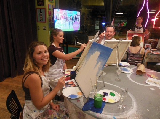 Bottle & Bottega by Painting with a Twist-芝加哥必去景点