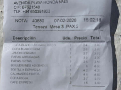 Bar La Caleta Tapas-San Bartolome必去景点