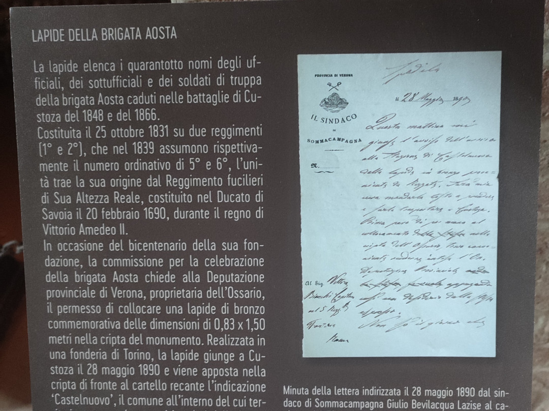 Ossario di Custoza景点图片