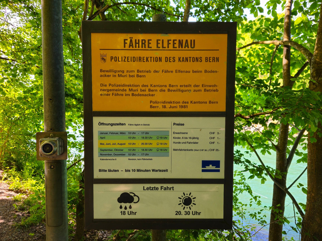 Fähre Bodenacker-Muri bei Bern必去景点
