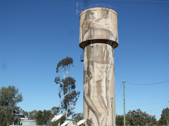 Cunnamulla Water Tower Art