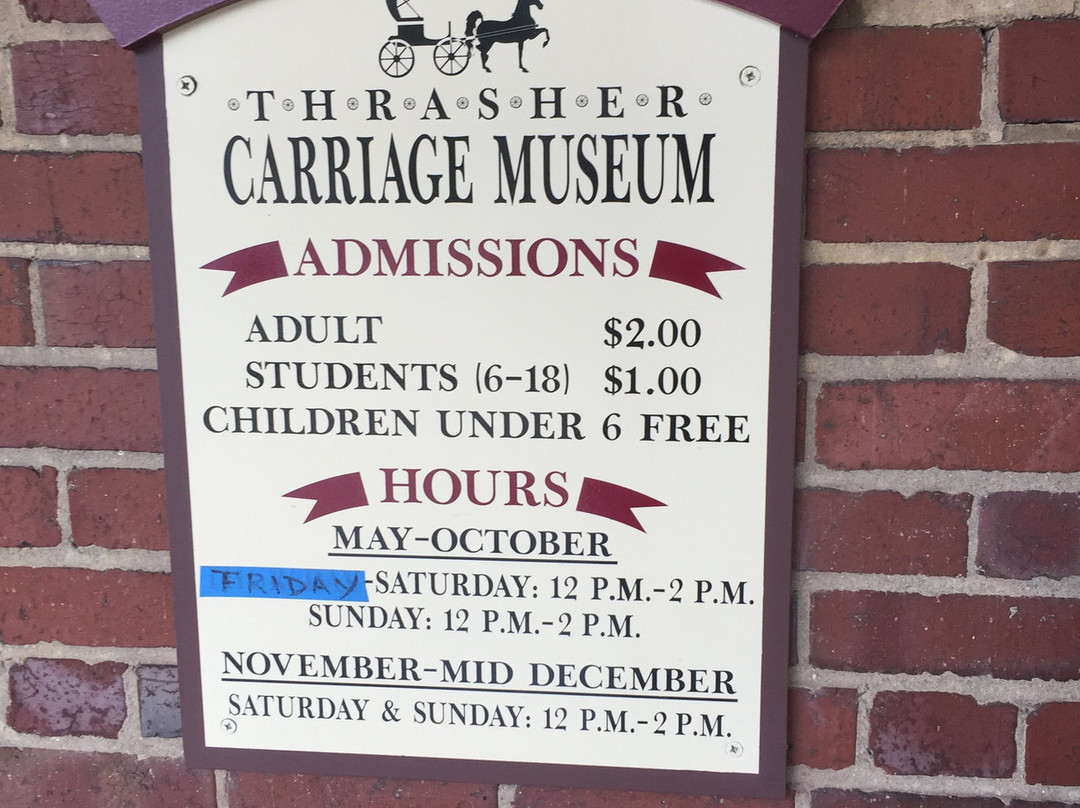 Thrasher Carriage Museum-弗罗斯特堡必去景点
