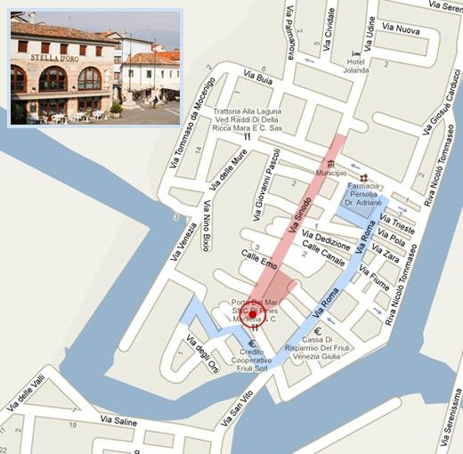 Marano Lagunare酒店住宿-Hotel Ristorante Stella d'Oro