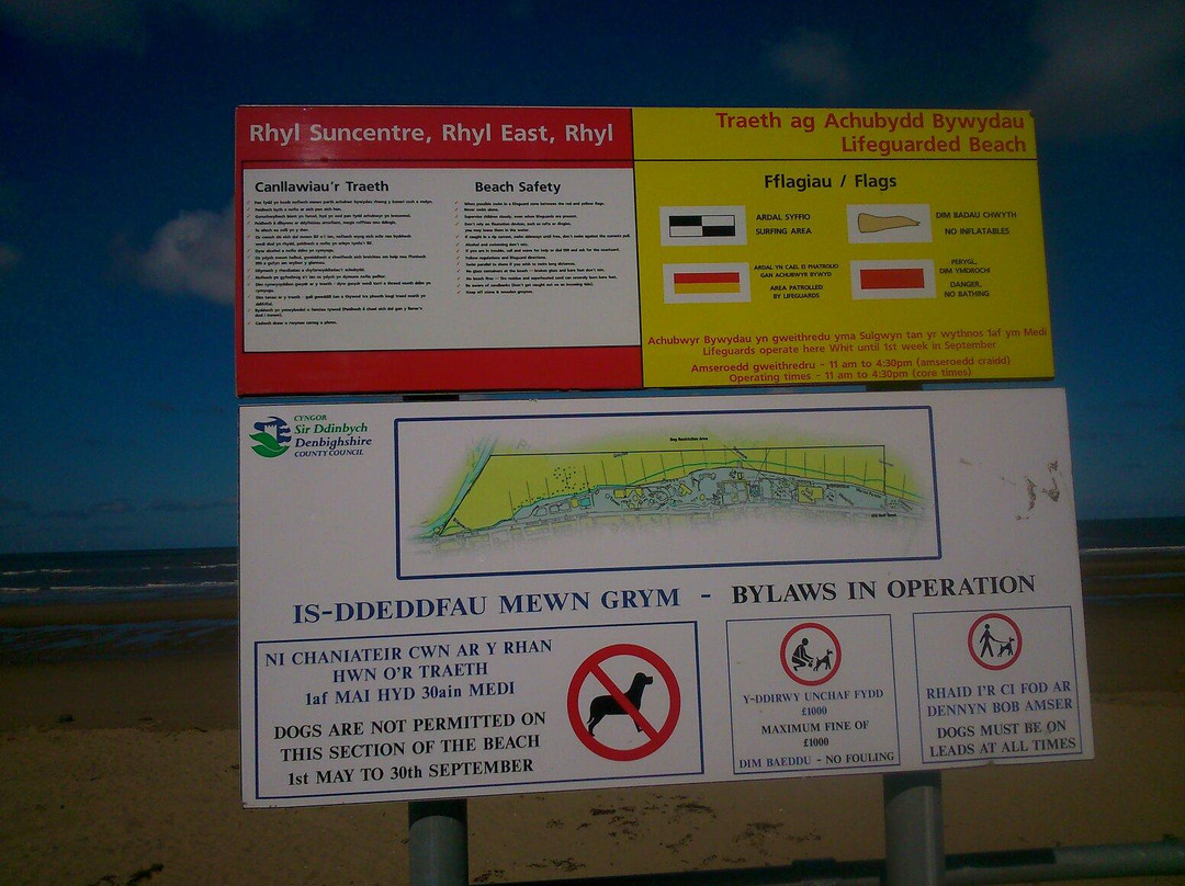 Rhyl Beach景点图片