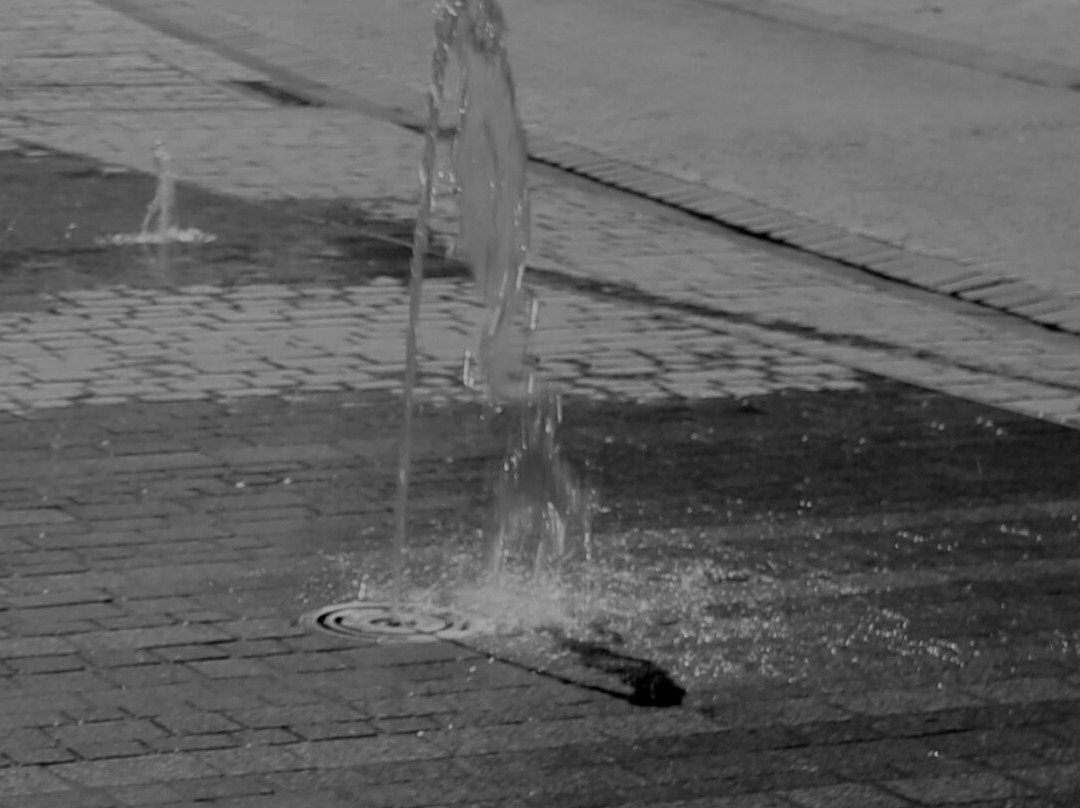 Fontaine Sèche À Jets D'eau