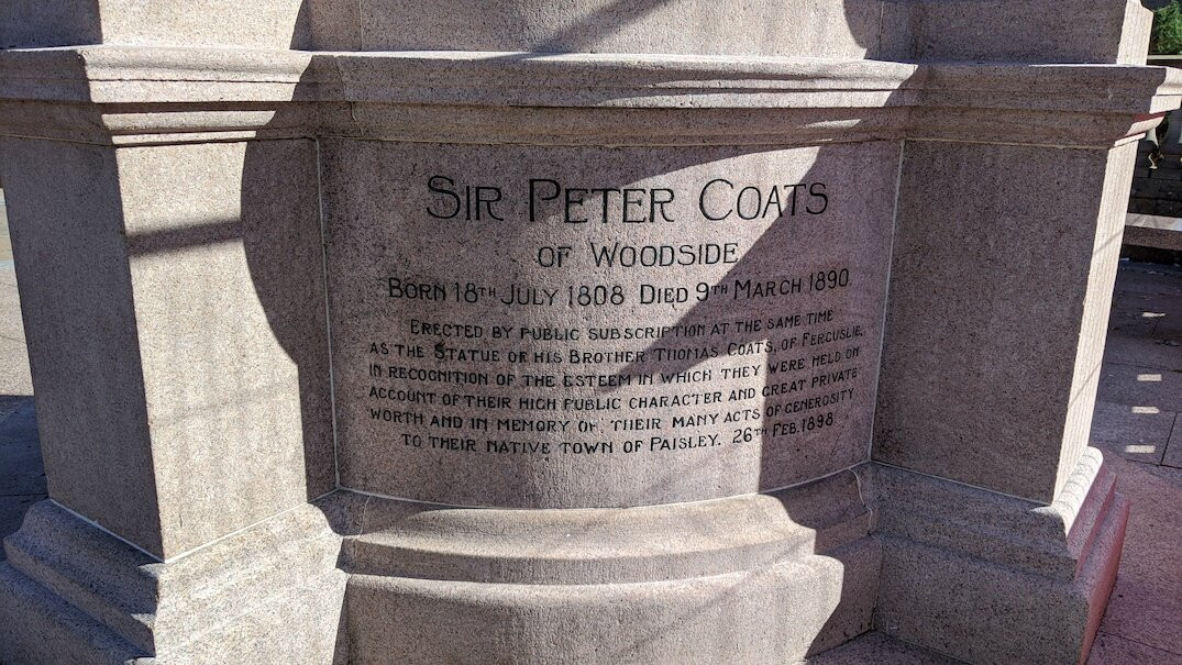 Sir Peter Coats Statue景点图片