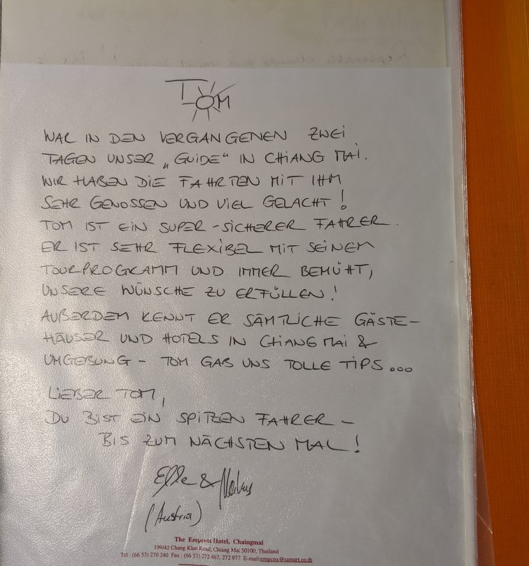 Tom Chiangmai Driver-清迈必去景点