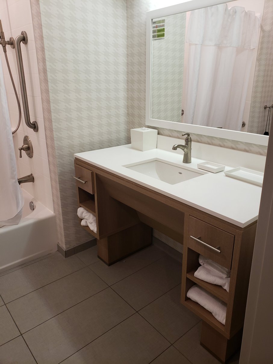 Home2 Suites by Hilton Tampa USF Near Busch Gardens-浴室