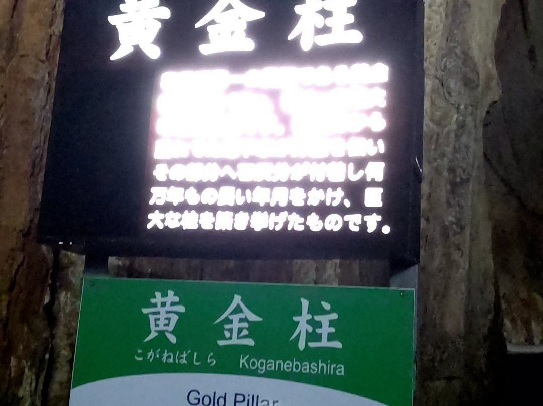 Akiyoshi Cave Golden Pillars-美祢市必去景点