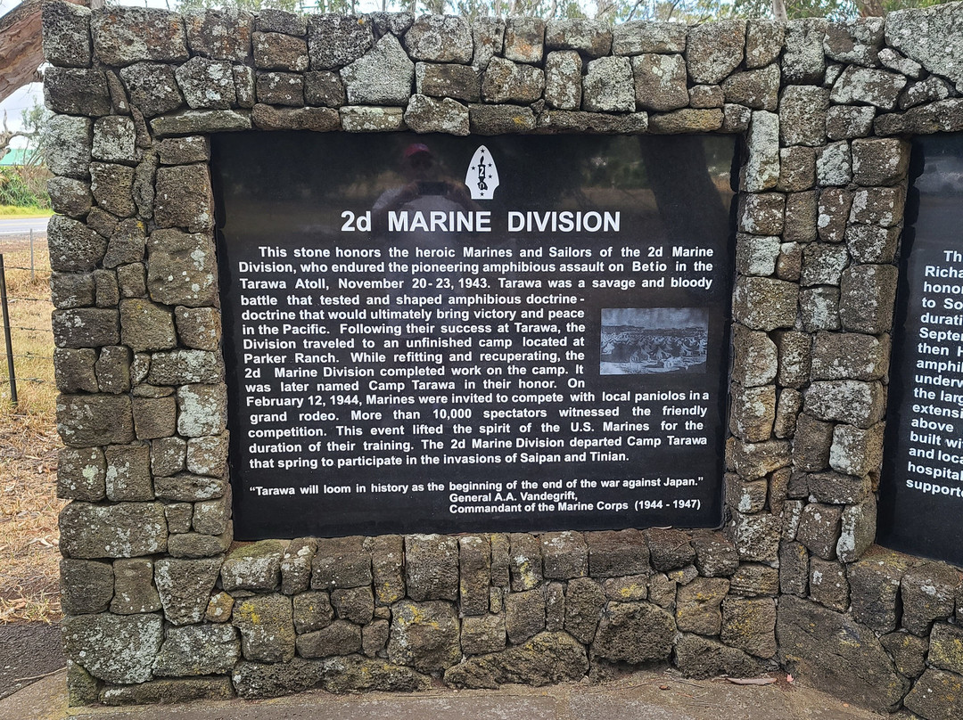 Camp Tarawa Memorial