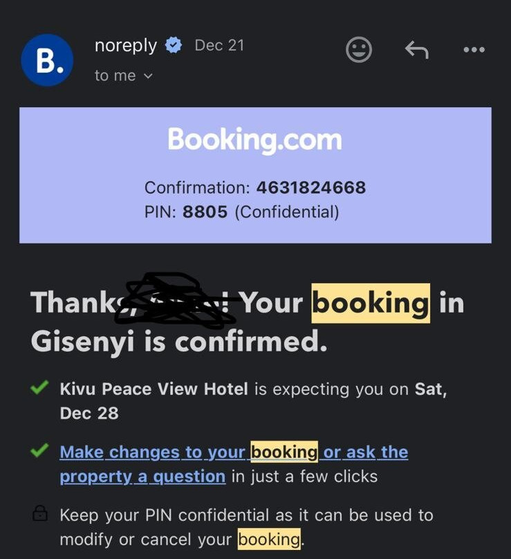 Kivu Peace View Hotel主图