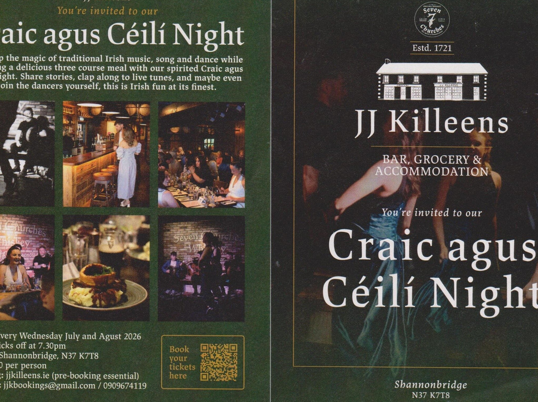 JJ Killeen's Traditional Village Tavern  Shopping Experience and Seven Churches Whiskey experience.