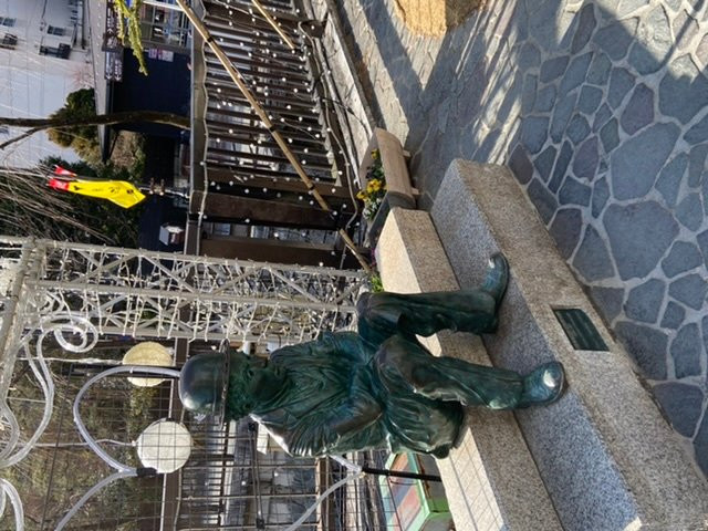 Statue of Charlie Chaplin-下吕市必去景点