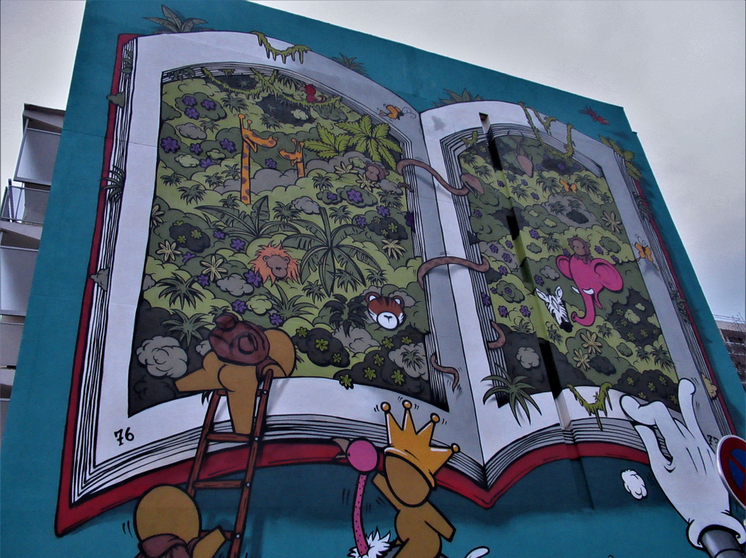 Fresque "A livre ouvert"