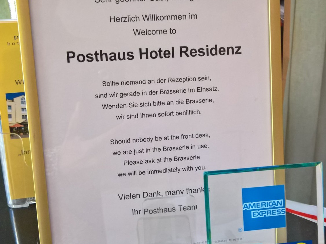 陶努斯山区克龙贝格酒店住宿-Posthaus Hotel Residenz