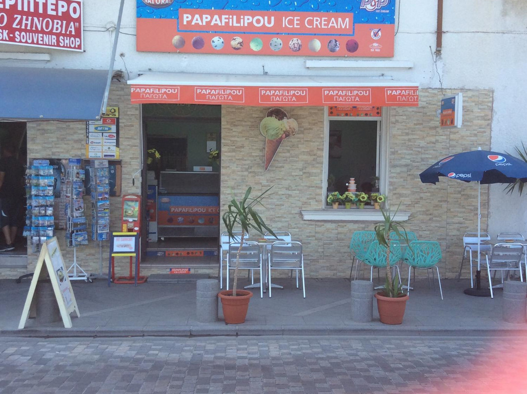 Aradippou餐馆和美食-Papafilipou Ice Cream
