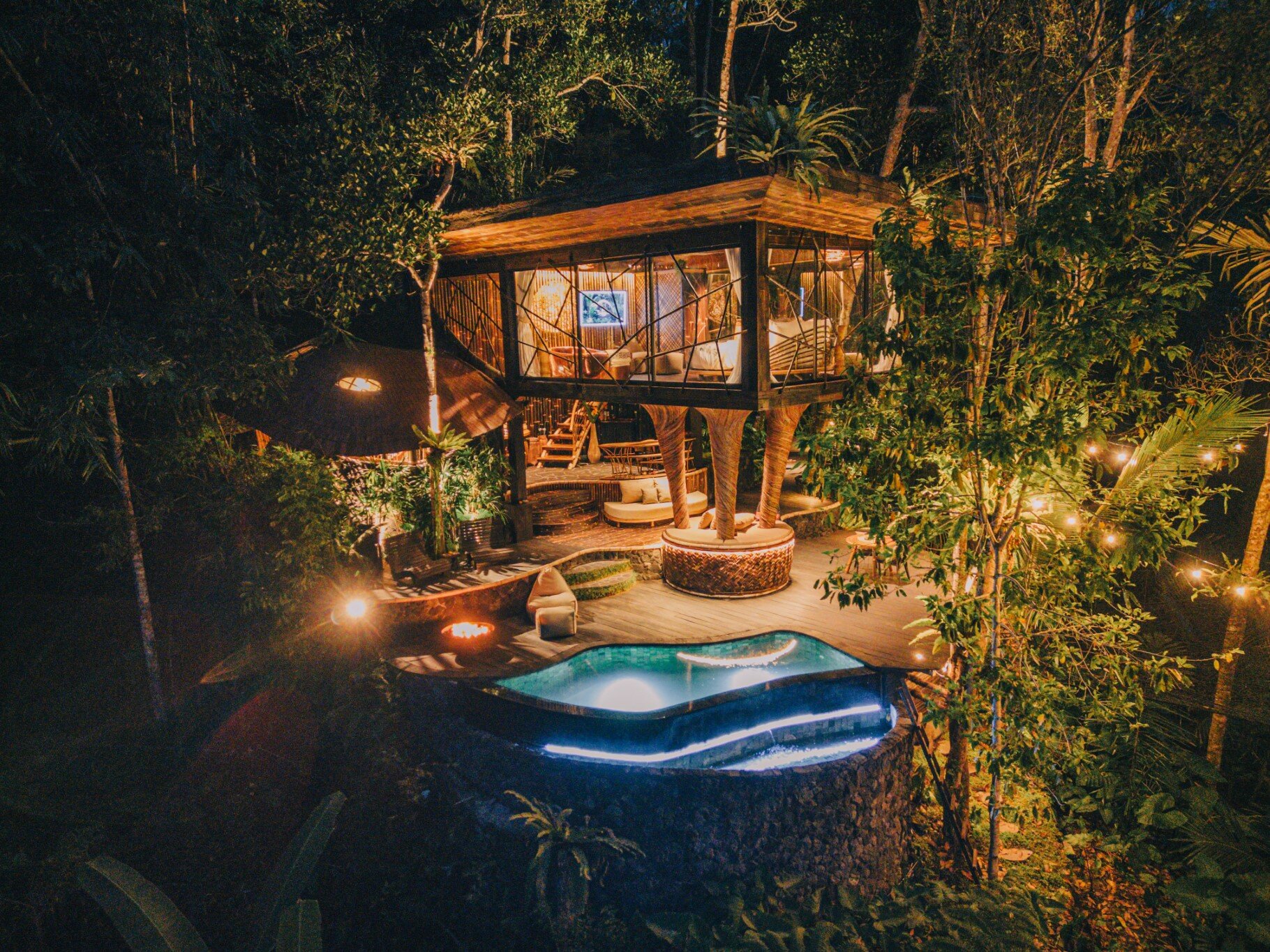 Hideout Eco Bamboo House Bali-浴室