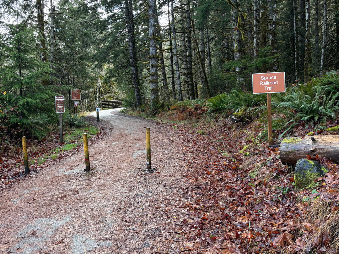 Spruce Railroad Trail-安吉利斯港必去景点