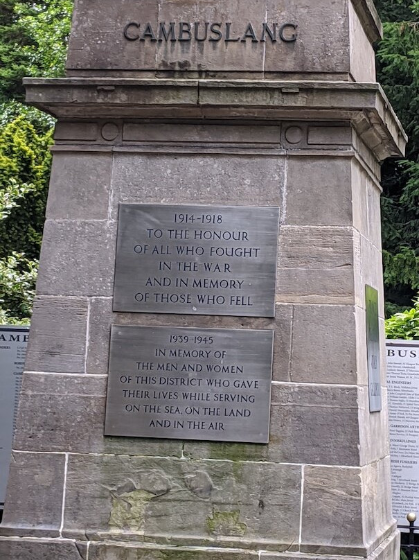 Cambuslang War Memorial