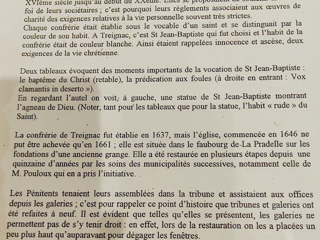 Chapelle des Pénitents de Treignac景点图片