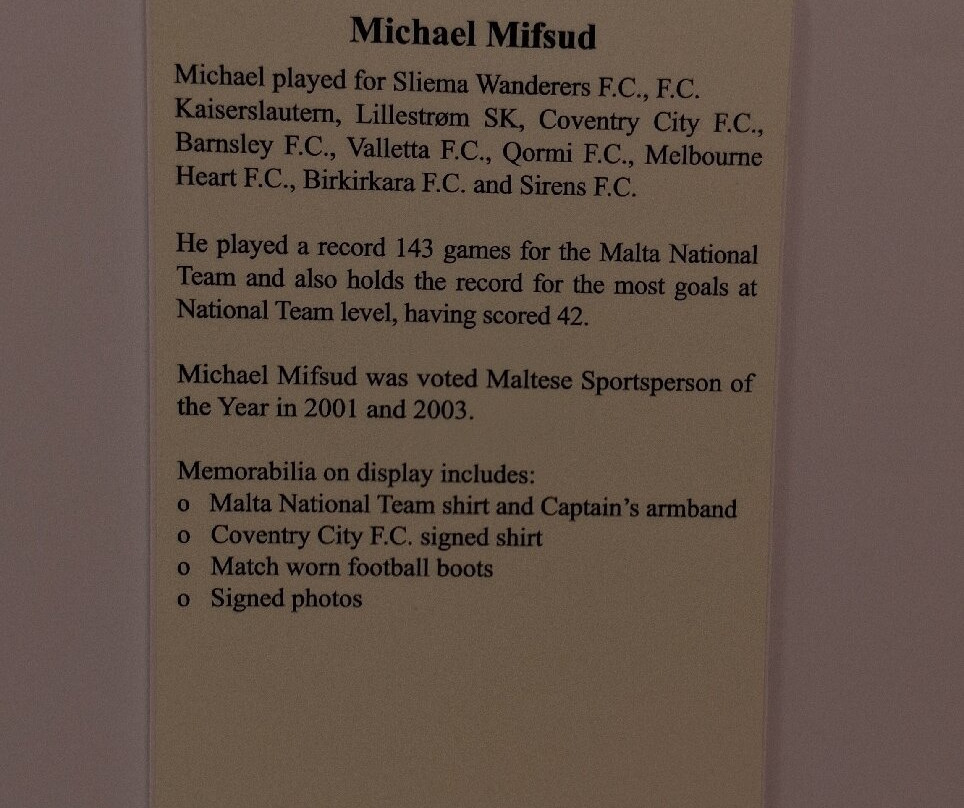 Malta Museum Of Football-Ta' Qali必去景点