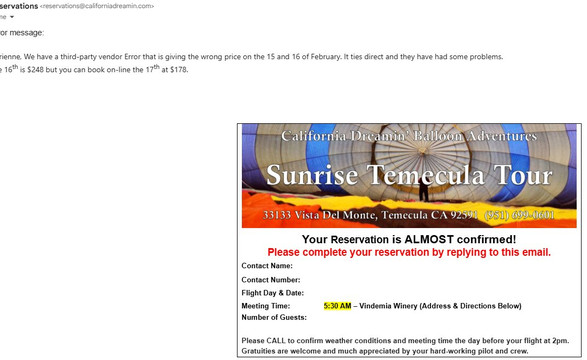 California Dreamin' Balloon Adventures-特曼库拉必去景点