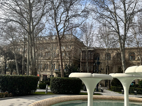 Fountain White Lilies-巴库必去景点