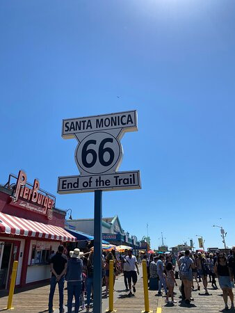 Route 66 End of the Trail Sign-圣莫尼卡必去景点