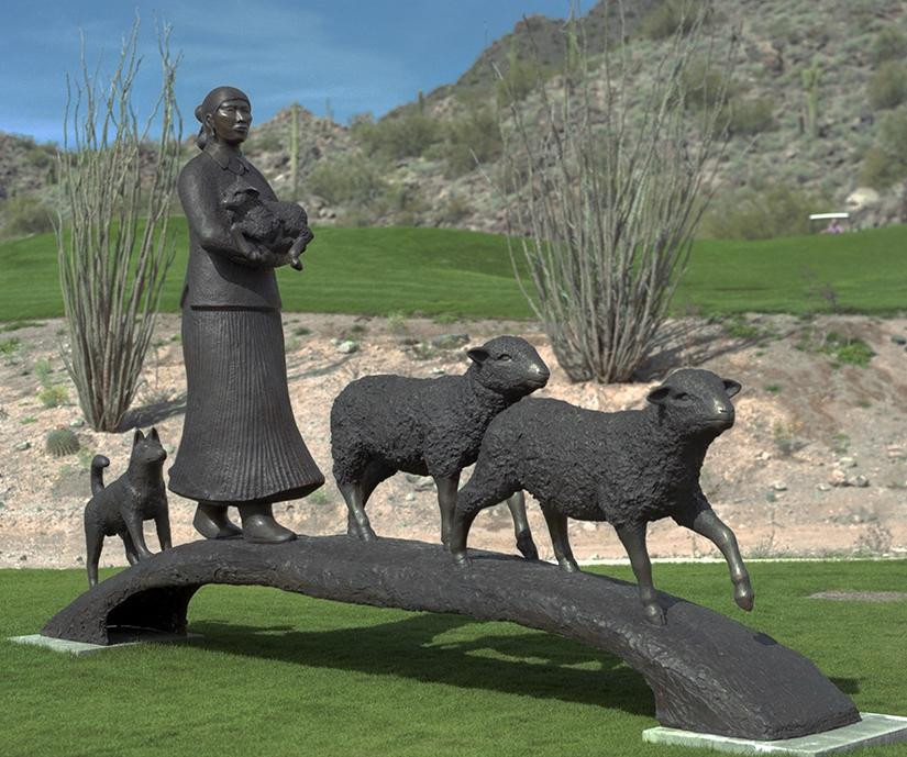 Lamy旅游景点-Allan Houser Sculpture Gardens and Gallery