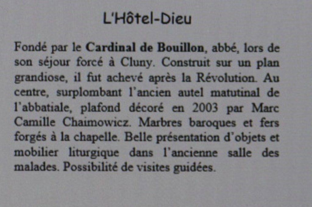 Hôtel-Dieu de Cluny-Cluny必去景点