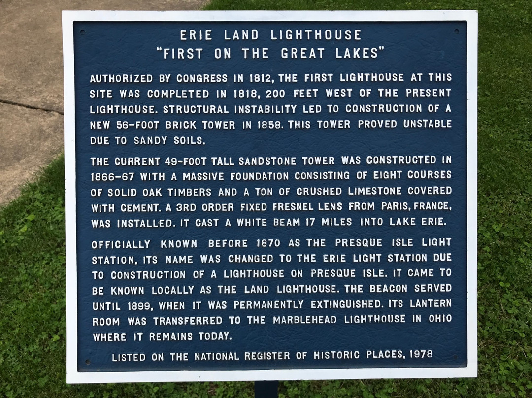 Erie Land Lighthouse-伊利必去景点