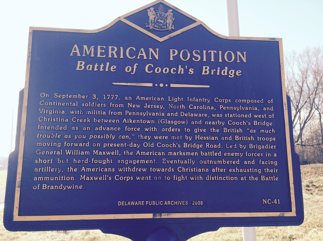 Cooch's Bridge-纽瓦克必去景点