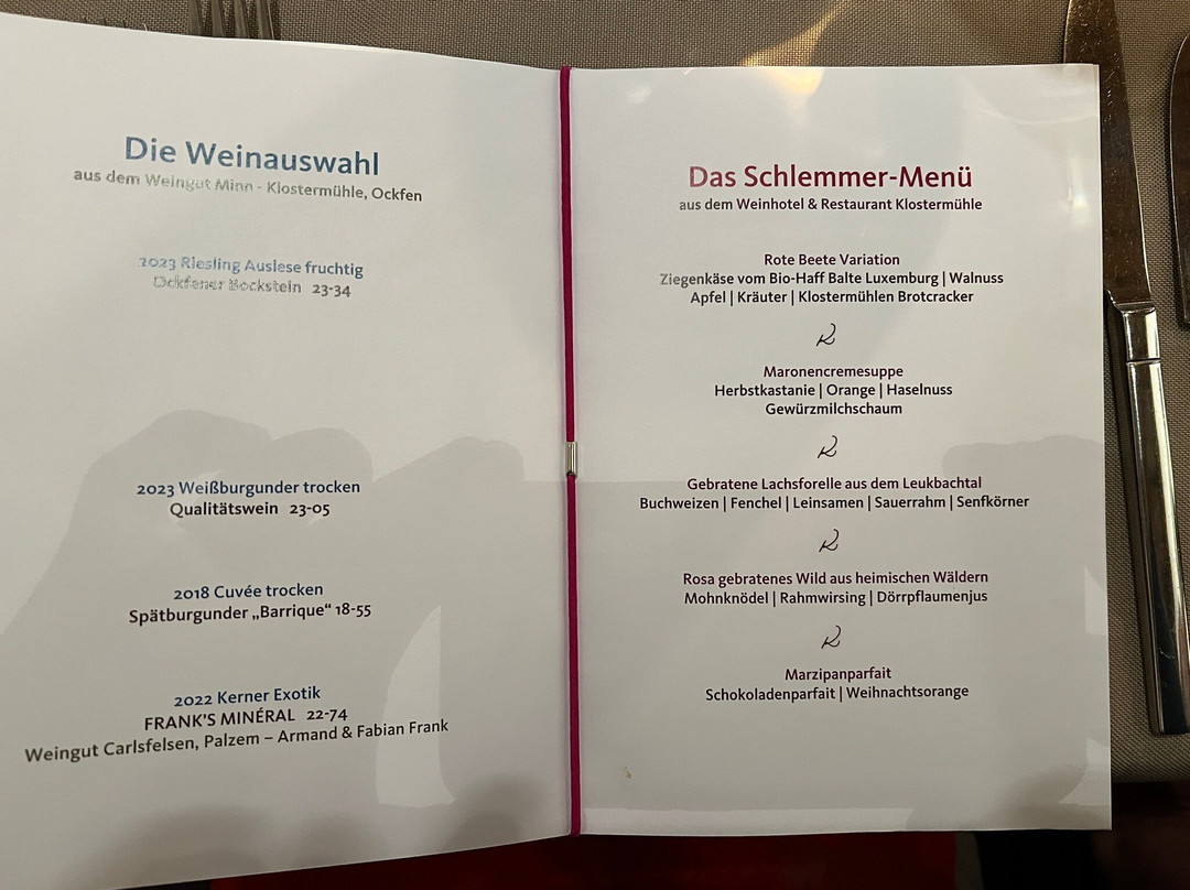 Weinhotel Restaurant Klostermuhle主图
