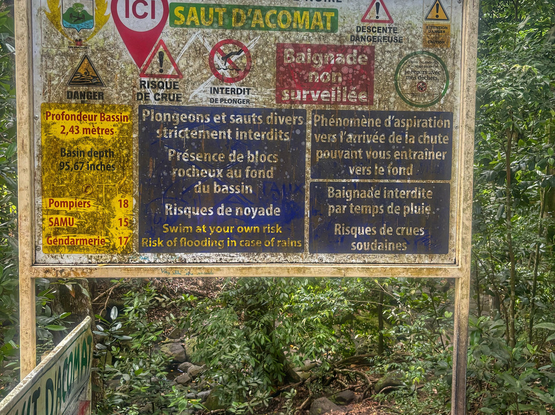 Cascade Le Saut de L'Acomat-Pointe-Noire必去景点