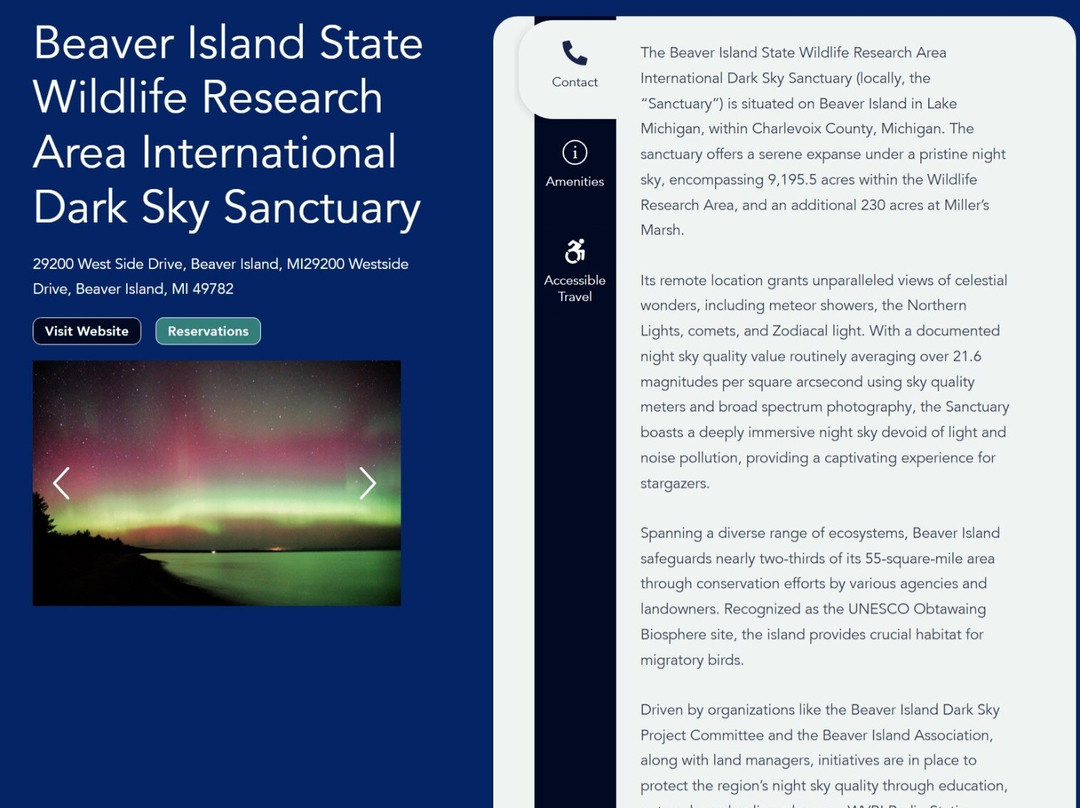 Beaver Island State Wildlife Research Area International Dark Sky Sanctuary-Beaver Island必去景点