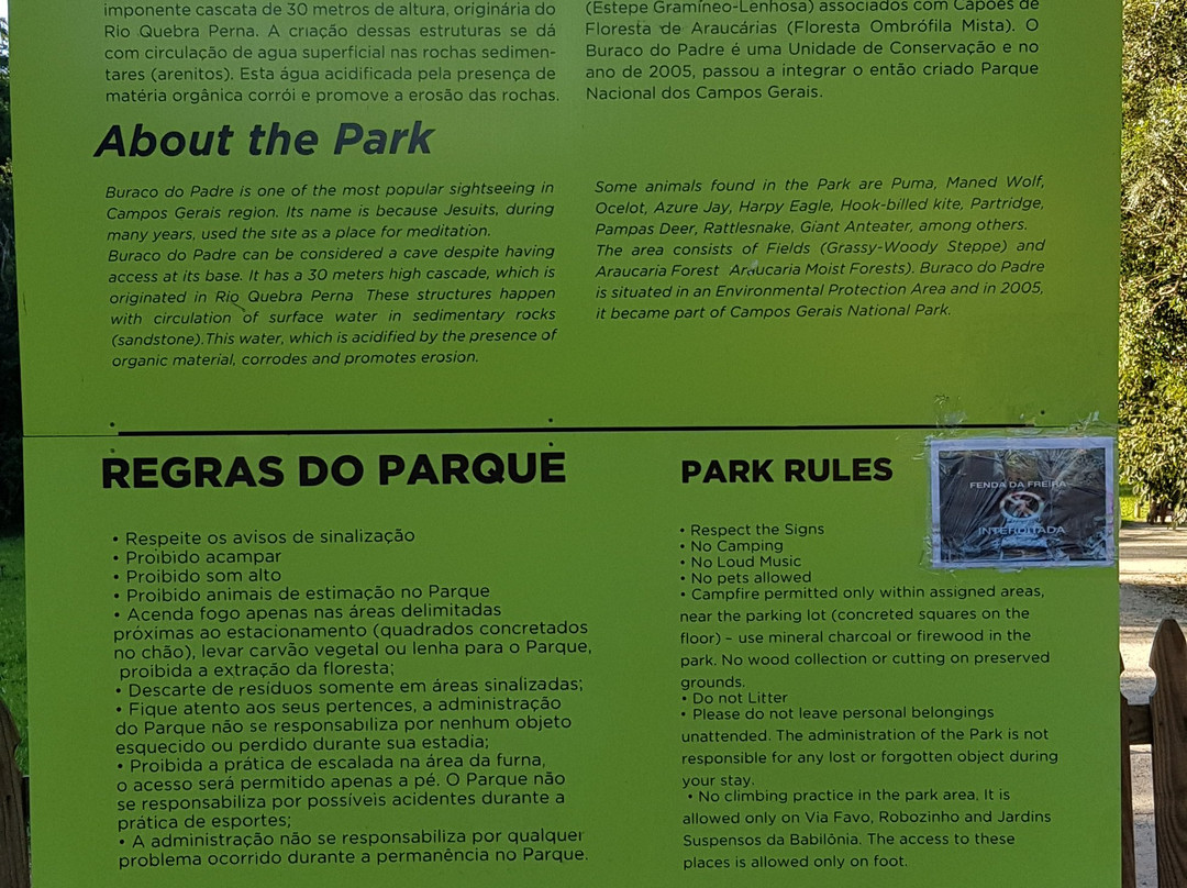 Buraco Do Padre-Ponta Grossa必去景点