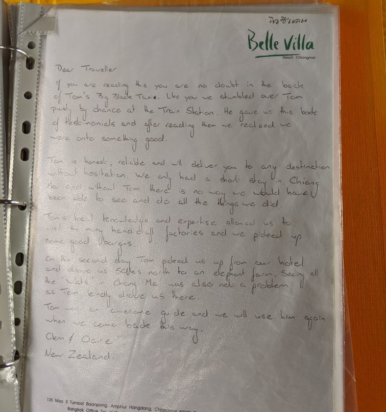 Tom Chiangmai Driver-清迈必去景点