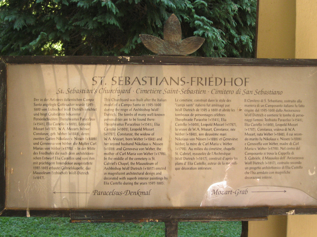 Friedhof Sankt Sebastian-萨尔茨堡必去景点
