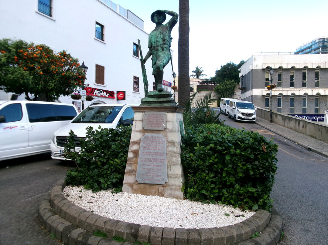 Statue of Gibralter Defence Force Soldier