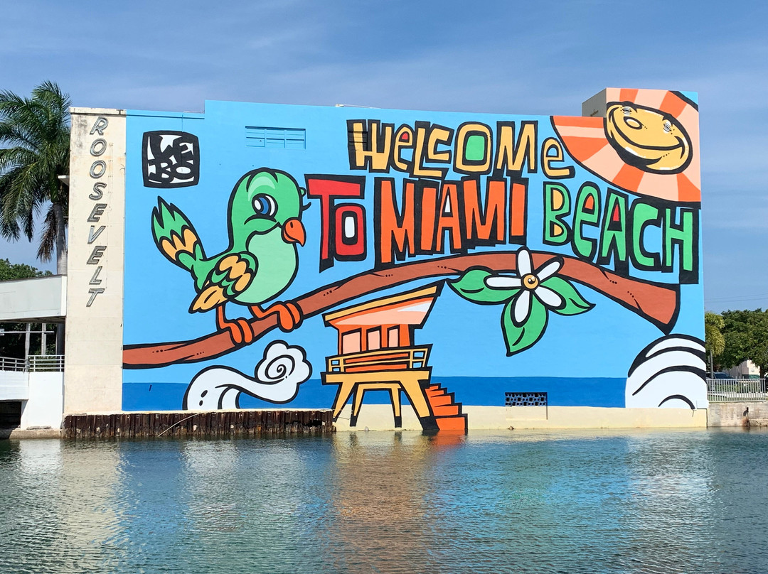 Miami Beach Welcome Mural-迈阿密海滩必去景点