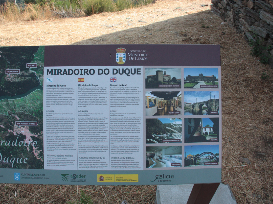 Mirador Do Duque-Monforte de Lemos必去景点