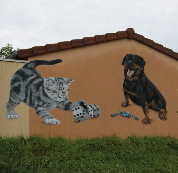 Fresque  Societe Protectrice Des Animaux-Chatenoy-le-Royal必去景点