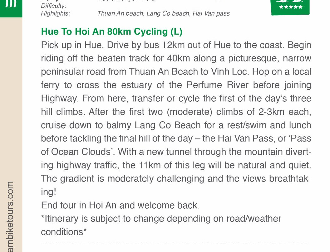 Vietnam Bike Tours-会安必去景点