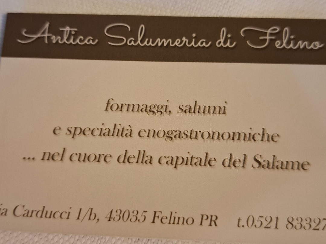 Antica Salumeria Di Felino