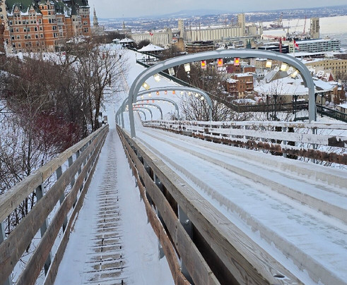 Terrasse Dufferin Slides-魁北克市必去景点
