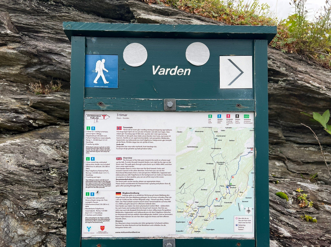 Hike to Varden at Varaldsoy